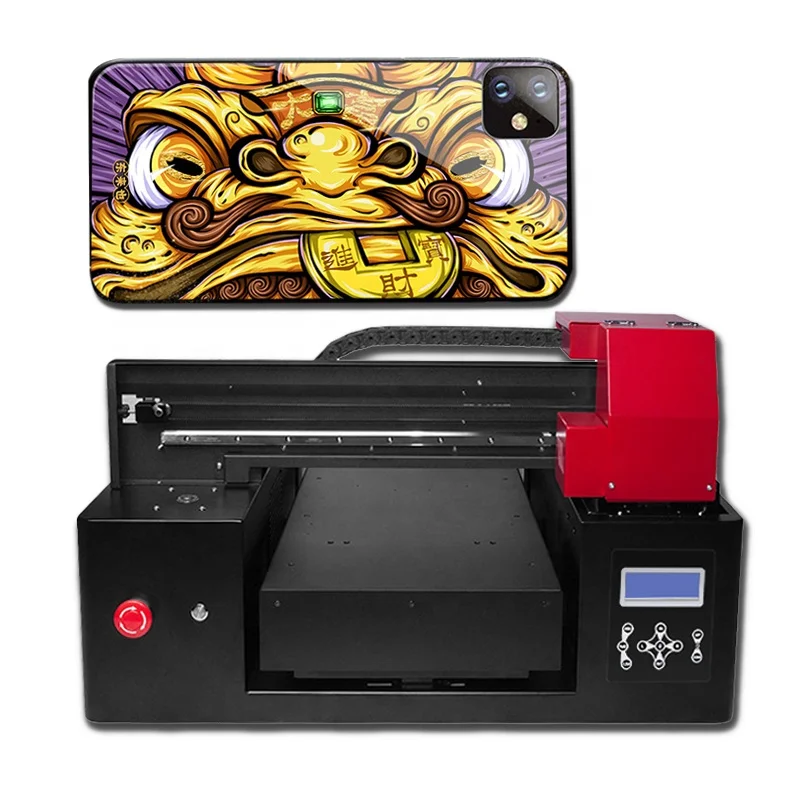 a4 flatbed uv glass phone case printermobile phone case printer cell phone case printing machine free global shipping