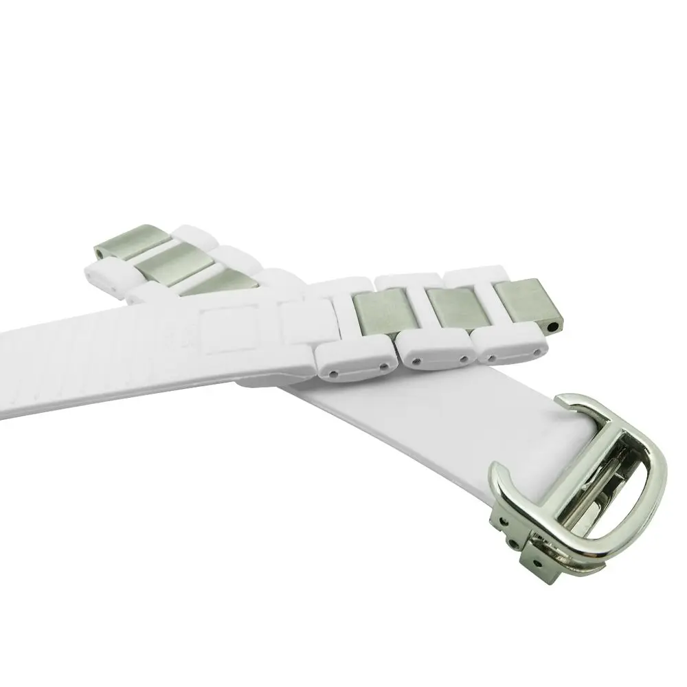 20mm*10mm Black Replacement Silicone Rubber Watch Band For 21 Chronoscaph W10198U2 W10125U2 W10197U2 W10184U2 DIY