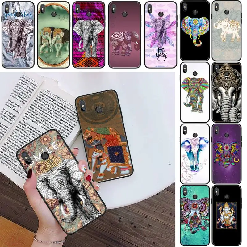 

Maiyaca Indian Animal Elephant Totem Phone Case Cover For Xiaomi Redmi 4X 5A 6A 6 7 8 S2 5Plus Note5 5A 8Pro 8T