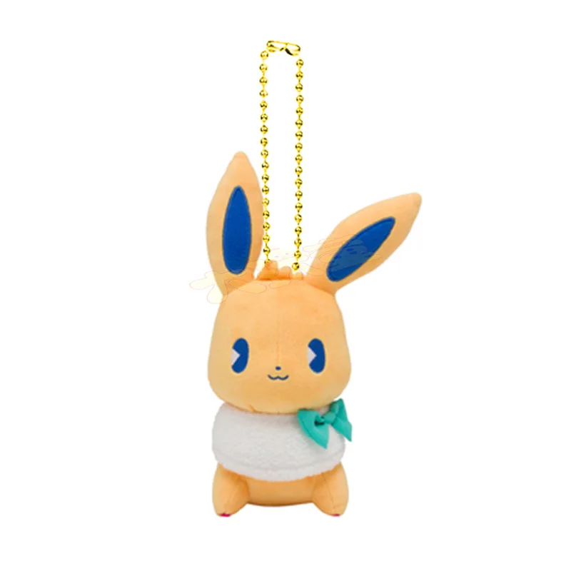 

New 10cm Pokemon Toys Plush Keychain Pendant Doll Anime Figures Pikachu Charmander Psyduck Wobbuffet Snorlax Kids Toy Xmas Gift