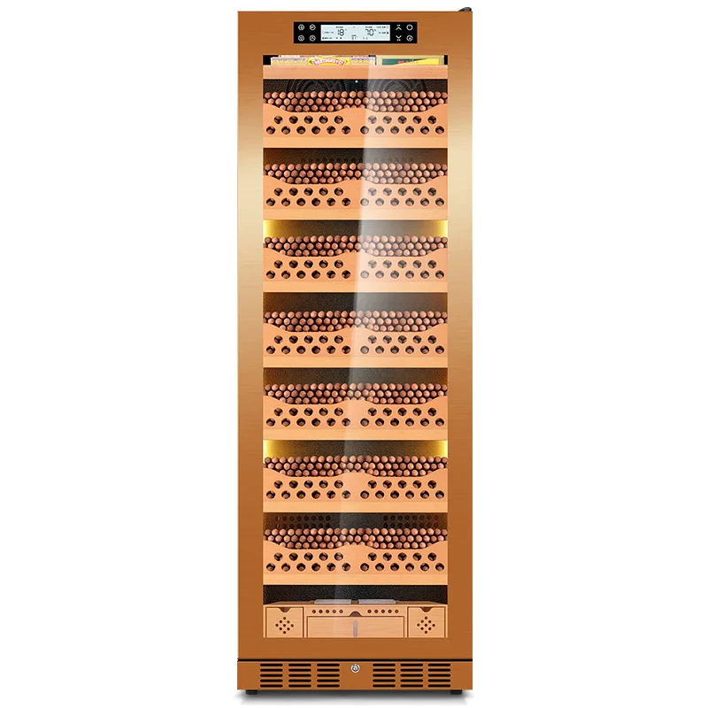 

Cigar Cabinet FK-128C1 60x60x180 Frequency Conversion Constant Temperature Humidity Air-cooled Frost-free Household Refrigerator