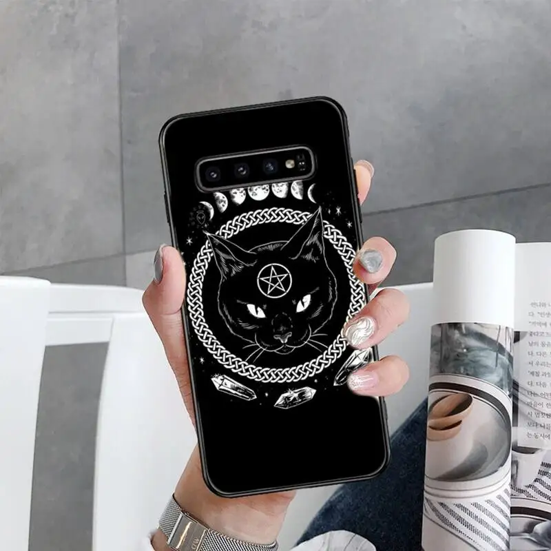 

Witches moon Tarot Mystery totem Phone Case For Samsung Galaxy S7 S8 S9 S10 S10e S20 s21 s30 plus lite Ultra 5g