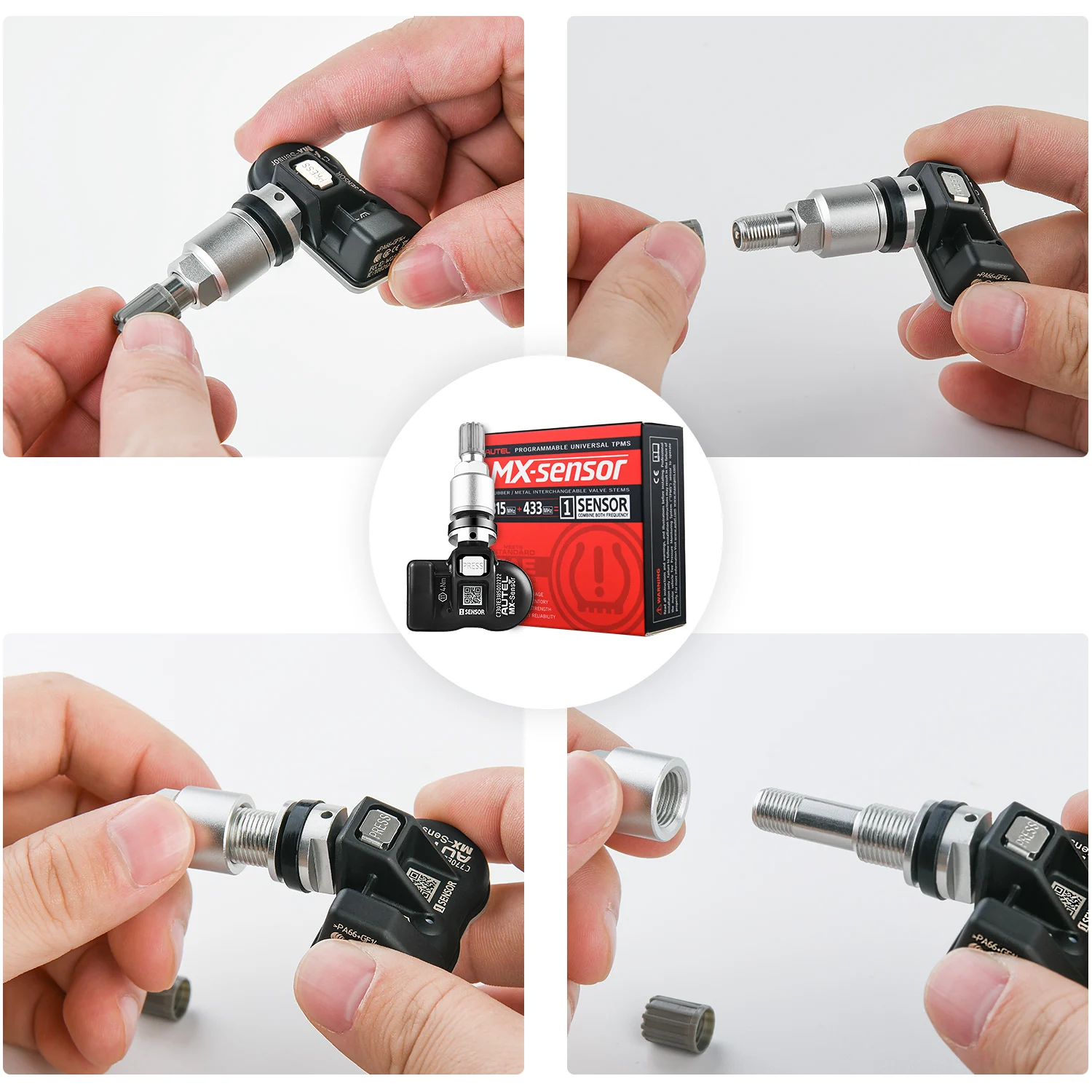 Датчик TPMS Autel 2 в 1 MX-Sensor 315 МГц + 433 датчик давления шинах система контроля замена 98%