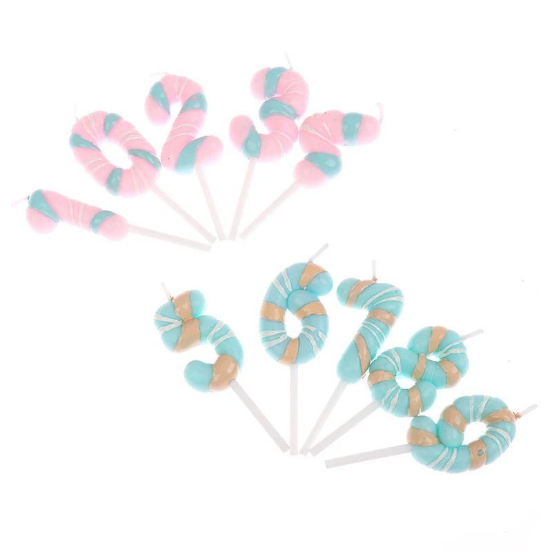 

Sweet Candy Birthday Candles 1 2 3 4 5 6 7 8 9 0 Kids Birthday Candles For Cake Party Supplies Decoration Cake Candles