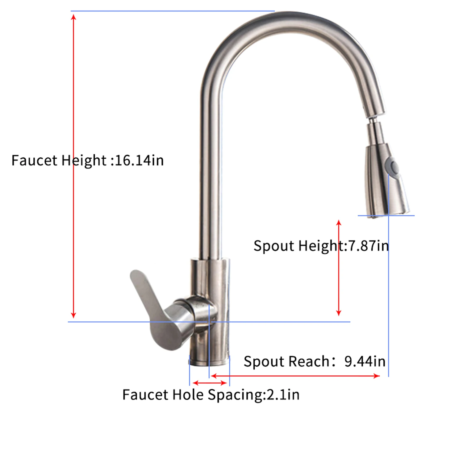 

New Pull Out Kitchen Faucet Vessel Sink Tap Spring 360 Degree Swivel Water Tap Bathroom Faucets Hot Cold Sink Faucet Kitchen