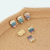 20 bulk enamel and glitter owl charm colorful owl clip on charm for jewelry making sparkling crystals pendants charm owl rt3df