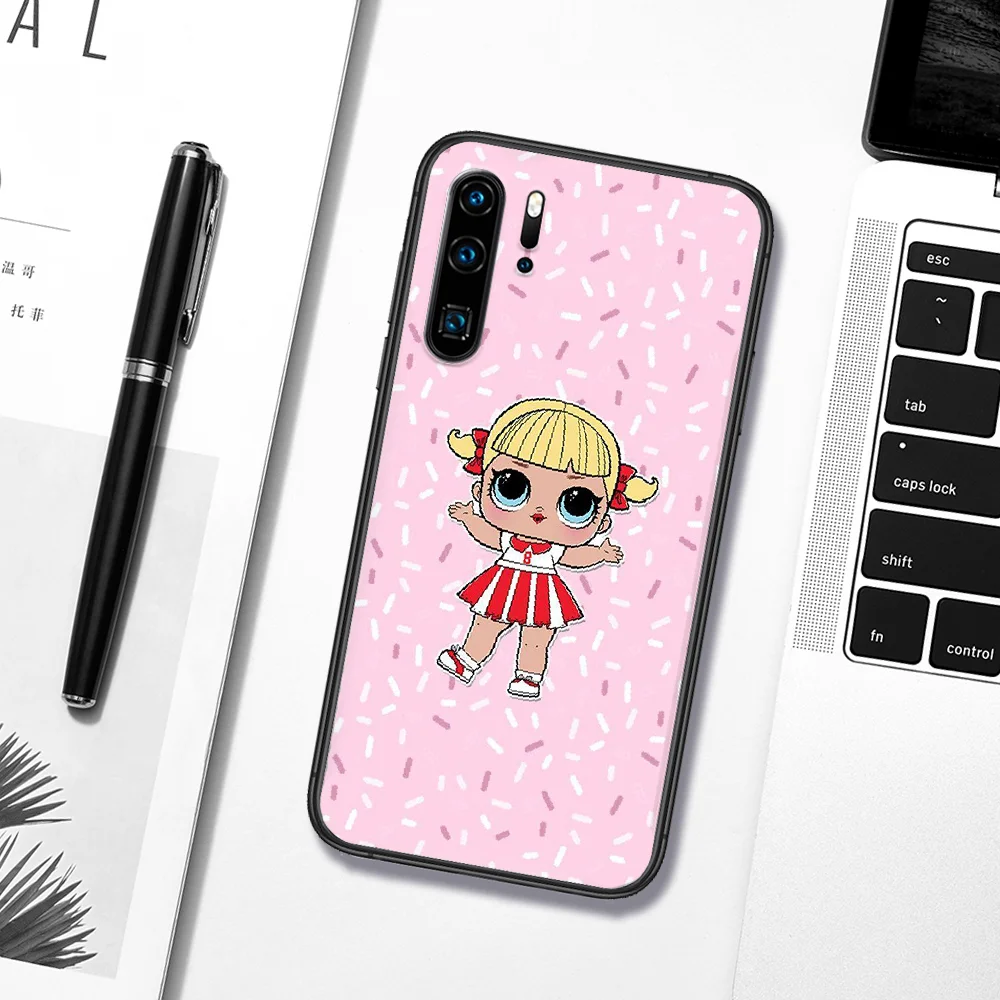 

Cartoon LOL Dolls Girls Phone Case For Huawei P Mate 10 20 30 40 Pro Lite Smart 2019 2021 black Back Tpu Waterproof Soft Funda