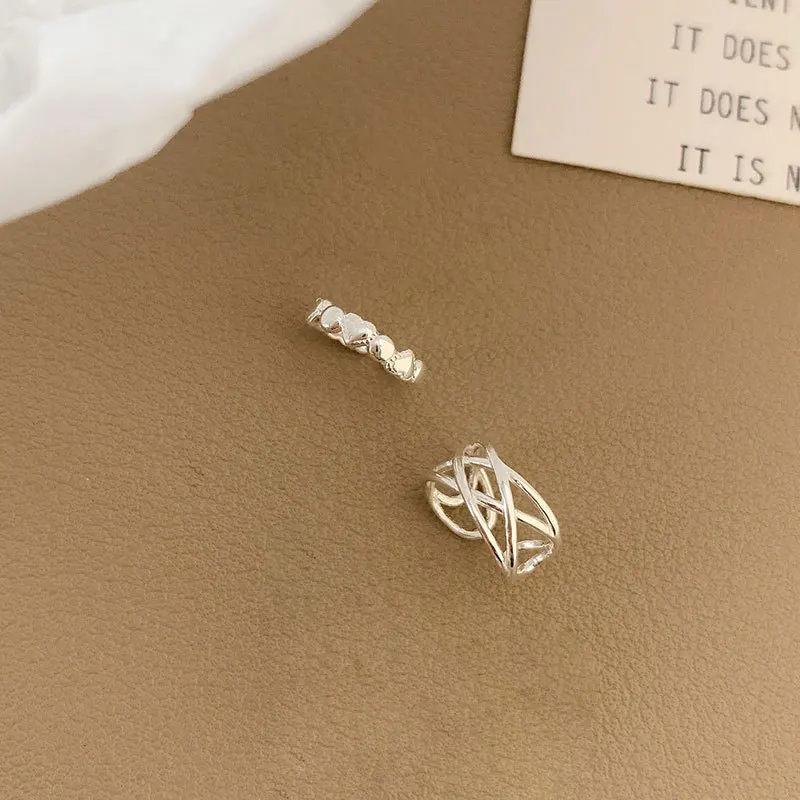 Модные клипсы для ушей в форме сердца без пирсинга серьги женщин и девушек