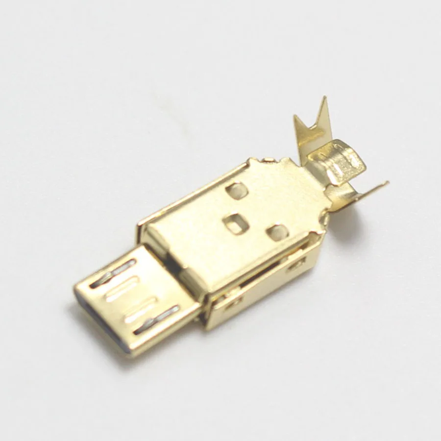 4x микро USB 5PIN сварочный Тип золотой разъем зарядное устройство для Samsung Galaxy S7 S8 S9