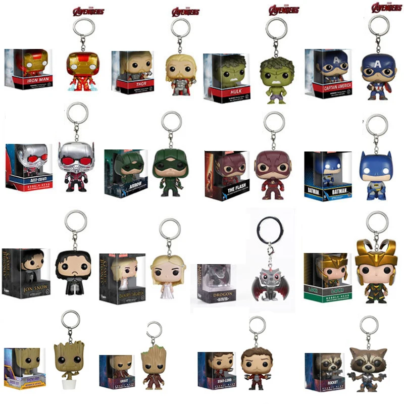 Оригинальный брелок Funko из аниме мстители LOKI выдавленная вспышка Тор карманный