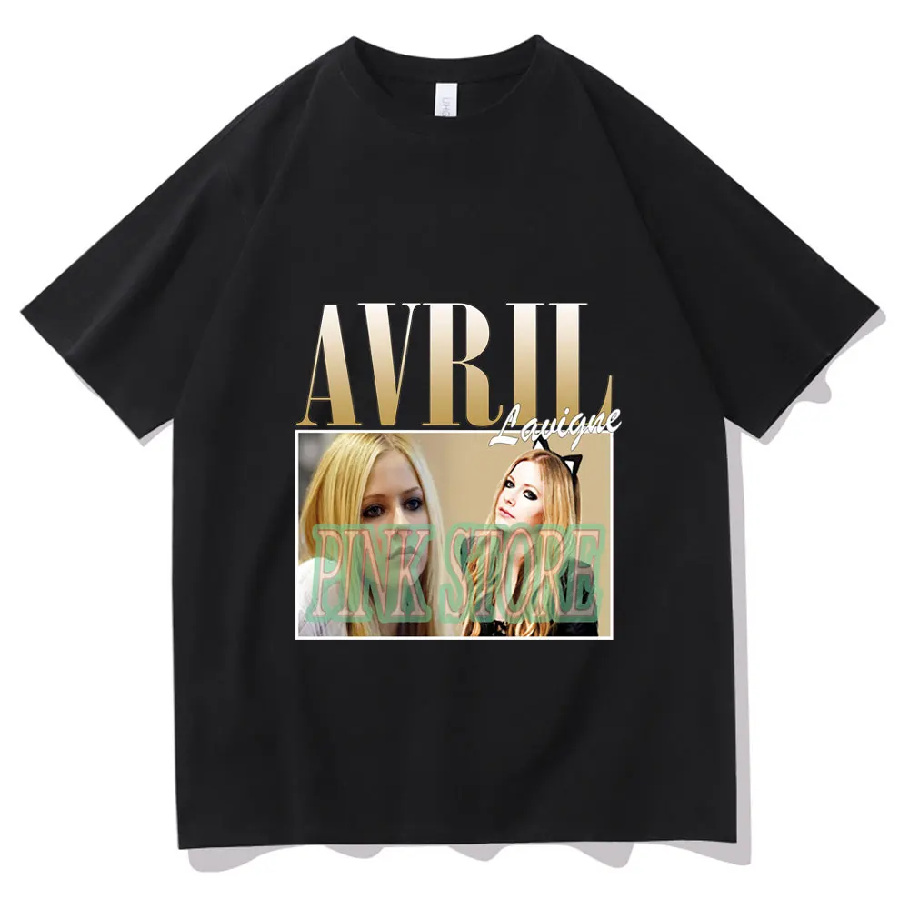

Canada Singer Avril Lavigne Print Tshirt Men Women Casual Cotton T-shirt Hip Hop Short Sleeve Tops Womens Oversized Loose Tees