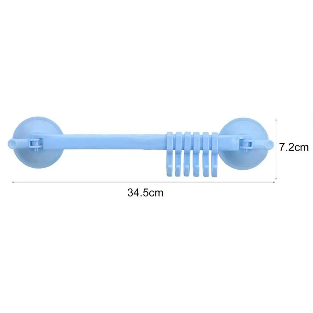 

1PC 6 Hooks Towel Rack Suction Cup Bathroom Kitchen Wall Door Holder Sucker Hanger Sundries Clip