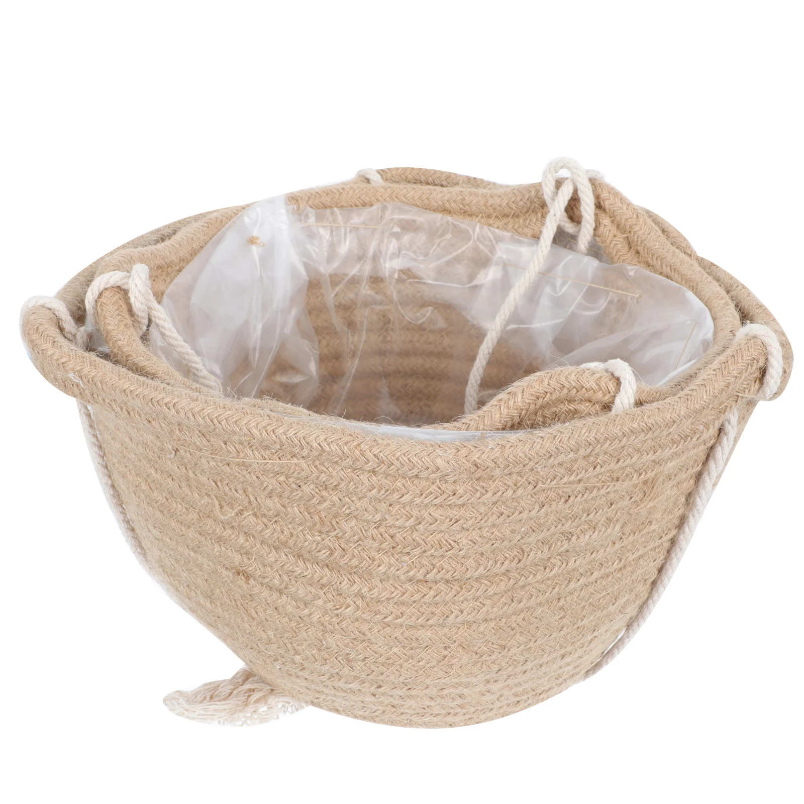 

1Pc Decorative Outdoor Hanging Basket Garden Planter Handicraft Weaving Basket