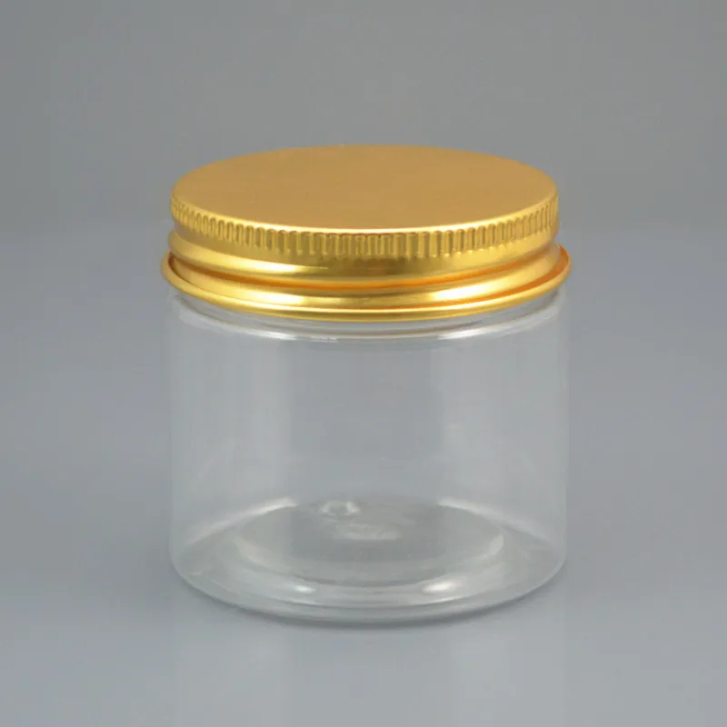 30pc/lot 200ml Clear Plastic Cosmetic Jar Serum Bottle Gold Black Bronze Aluminum Cap 200g Cream Container Factory Wholesale | Красота и