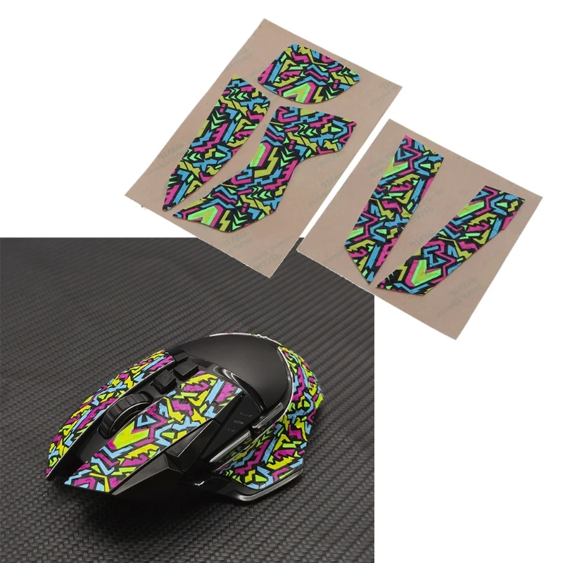 

[Color-Aurora]Hotline Games Mouse Anti-slip Grip Tape for logitech G502 Gaming Mouse Upgrade Moisture Wicking Pre Cut