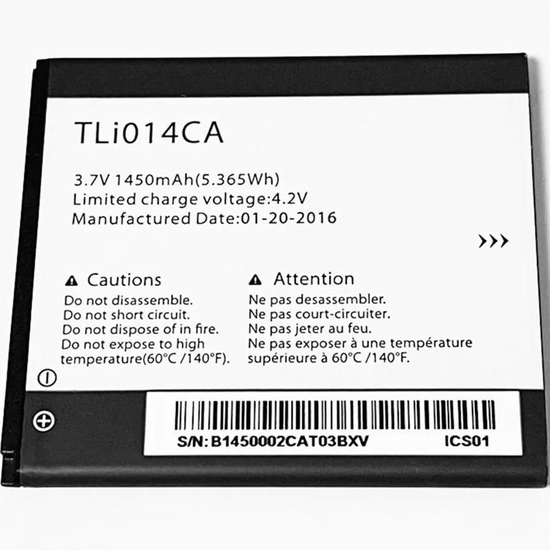3 7 V 1450mAh TLi014CA для Alcatel One Touch Pixi First 4024E 4024D 4024X аккумулятор|Аккумуляторы мобильных