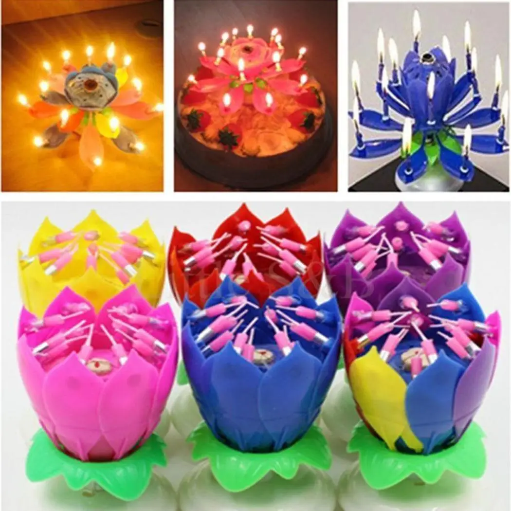 Новинка 6 цветов модный цветок лотоса фестиваль торт на день рождения