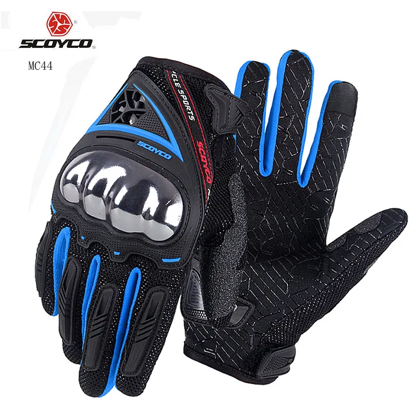 Летние мотоциклетные перчатки SCOYCO на полпальца защитный чехол из ТПУ с покрытием