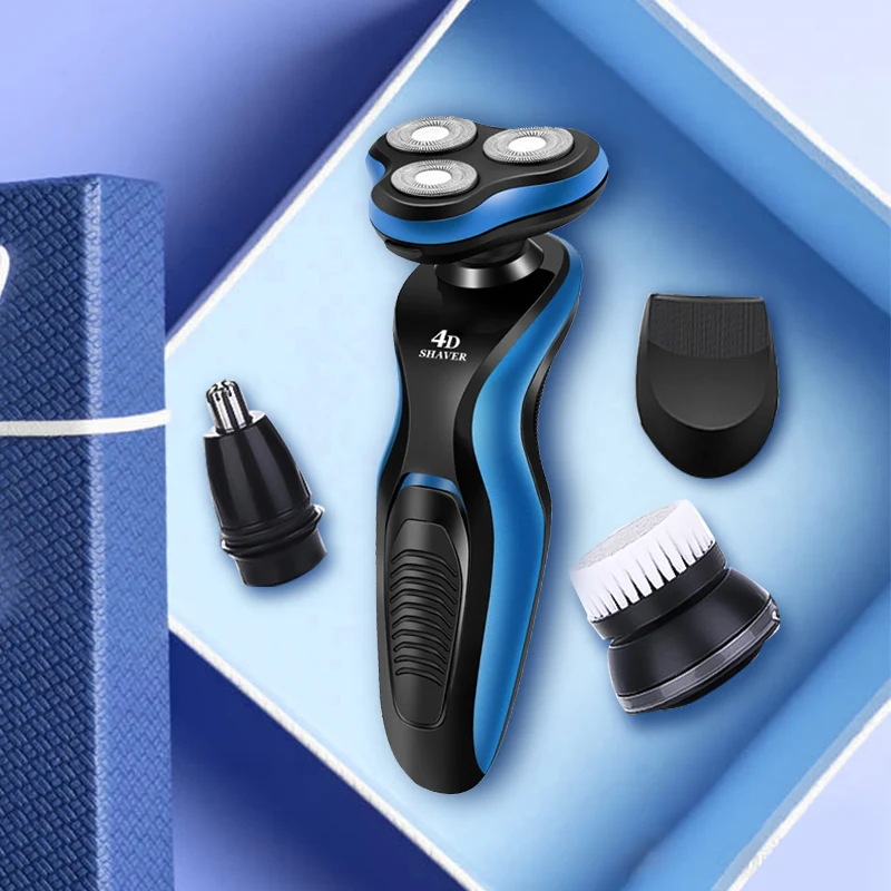 4D электробритва Мужская моющаяся профессиональная Бритва для мужчин USB