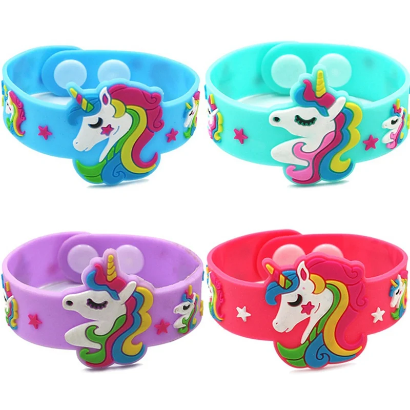 Модный детский красочный браслет с милыми животными единорогом браслеты для