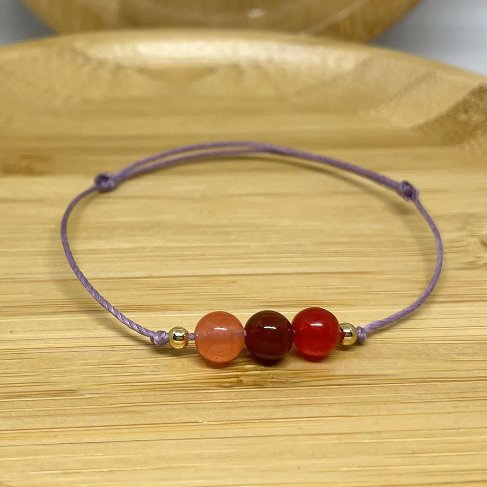 Браслеты с сердоликами для женщин ювелирные украшения ручной работы