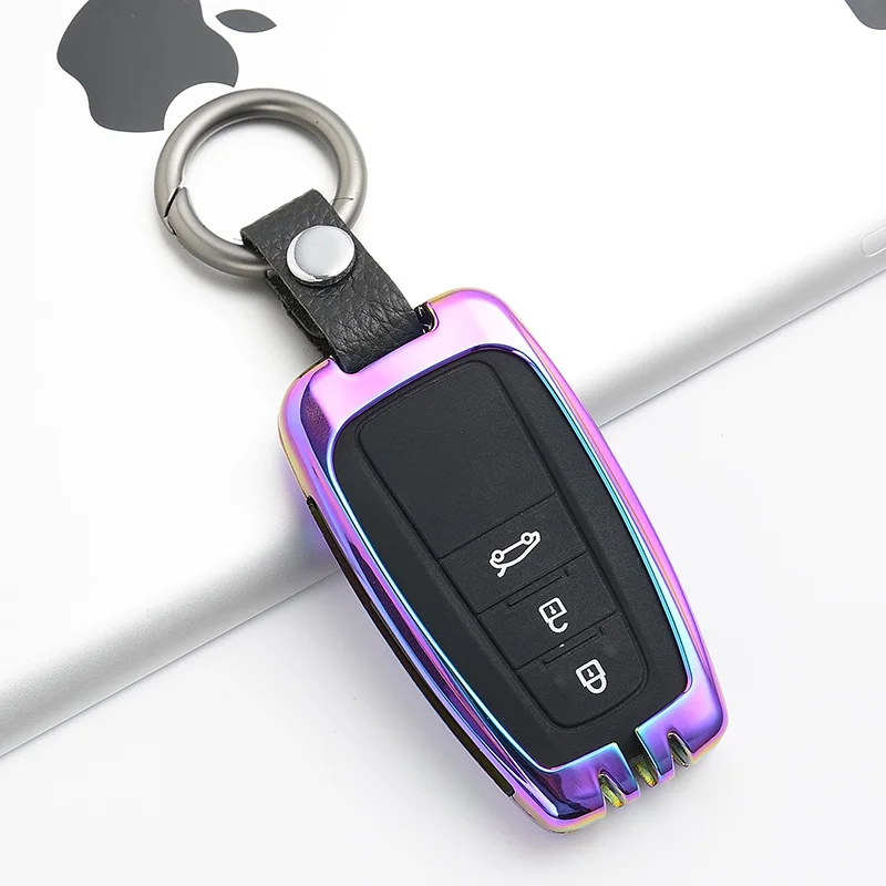 type6 Металлический ключ для авто чехол для Toyota Land Cruiser камера заднего вида Prius Crown CHR C-HR Fortuner Land Cruiser 200 LC200 Highlander - Название цвета: type6