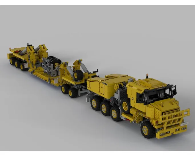 Новый 2021 Технология строительный блок инженерно Швабра Автомобильная Moc 34732 Oshkosh