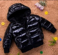 baby down jacket baby cotton padded coat child winter thicken hooded solid color boys girls outwear