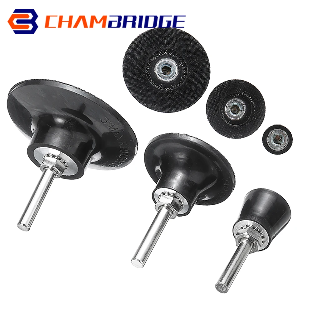 

1" 2" 3" Sanding Disc Pad Holder For Roloc Disc Pad 1/4" Shank Abrasive Tools Polish Quick Replacement