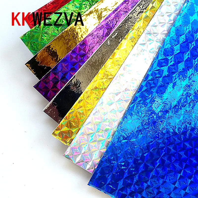 

Наклейка для приманки для рыбалки KKWEZVA, Голографическая клейкая пленка 10*20 см, 8 шт.