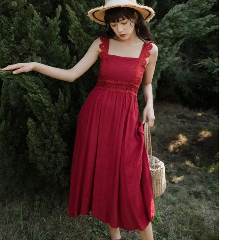 MUMUZI летнее женское платье 2020 винтажное сексуальное богемное однотонное