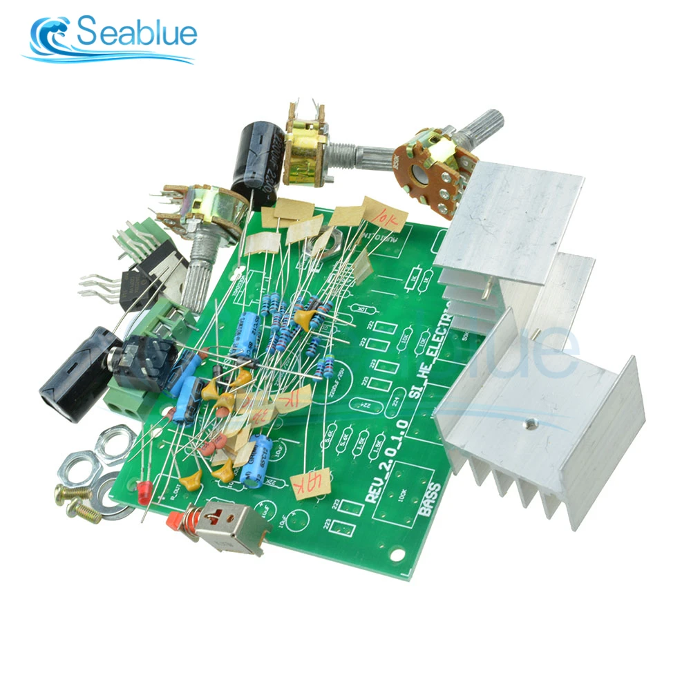 Переменного тока 12V TDA2030A 2 канальный аудио усилитель плата 15 Вт * модуль Hi Fi доска
