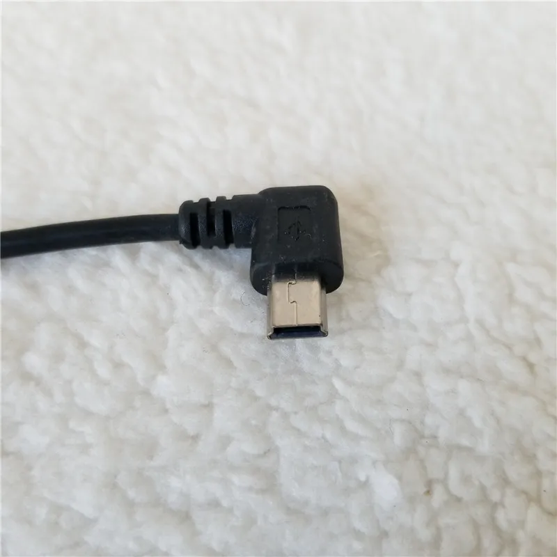 90 градусов изгиб под левым углом мини USB папа-папа адаптер кабель-удлинитель
