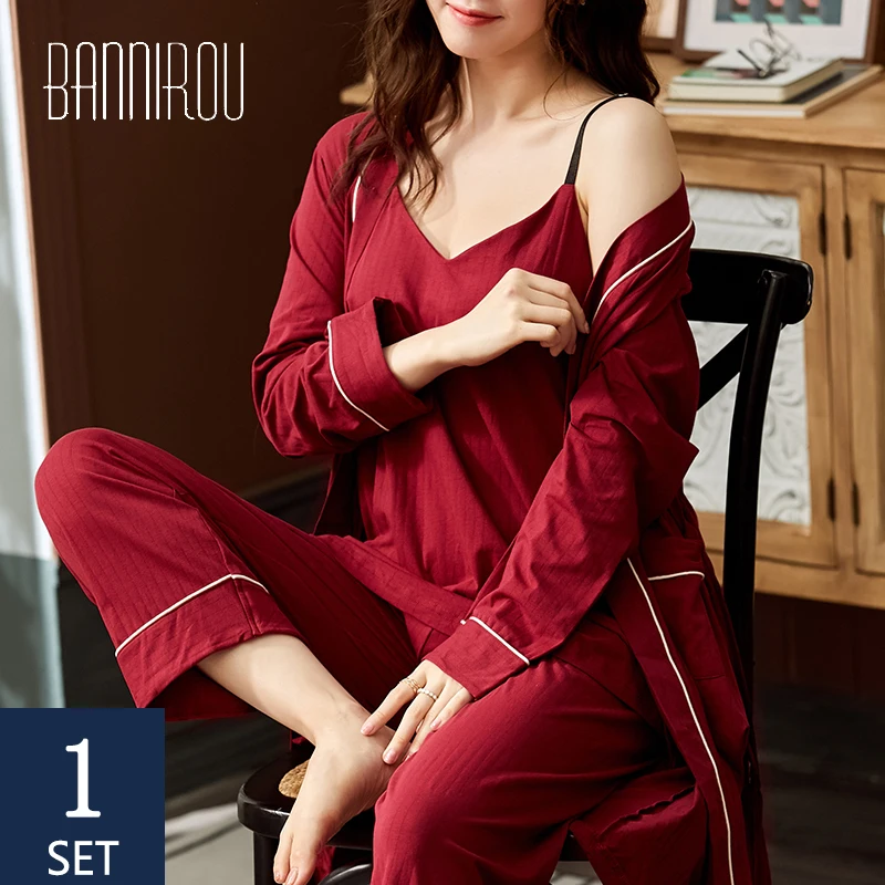 

BANNIROU Pajamas For Women Freeshipping Pijama Women's Pajamas Spring Pajamas Women Pajama Dropshipping Pyjamas Women Sleepwear