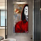 Женская ТВ-серия с изображением половины лица, Картина на холсте, постеры, печать на стене, картины из фильмов для гостиной, домашний декор