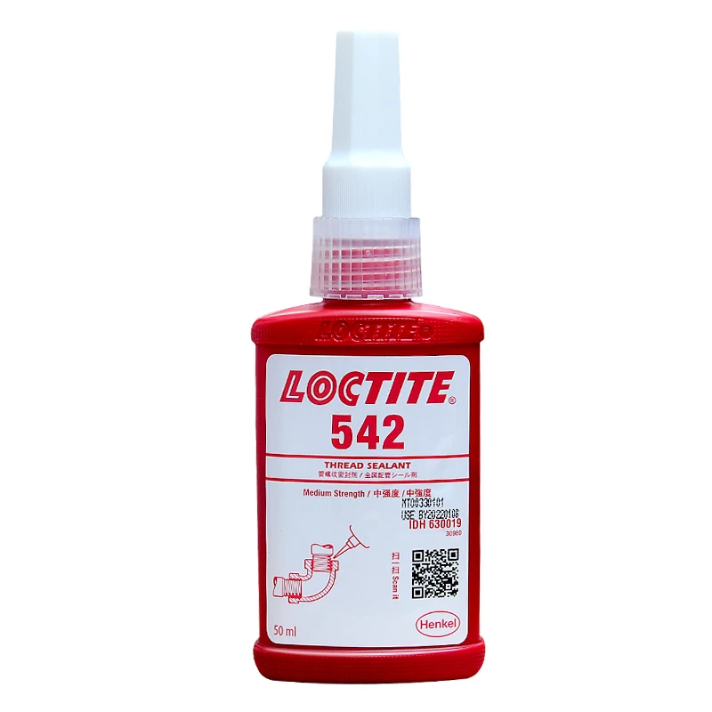 50/250 мл клей-герметик Loctite 542 для резьбы средней прочности герметичное уплотнение