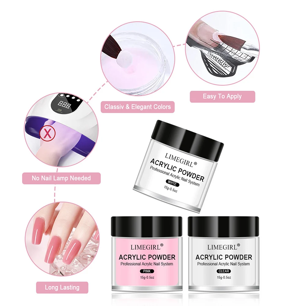 Nail Acrylic Powder and Liquid Monomer Nails Art Decoration For Manicure Set Kit Extension Carving Tips Tools | Красота и здоровье