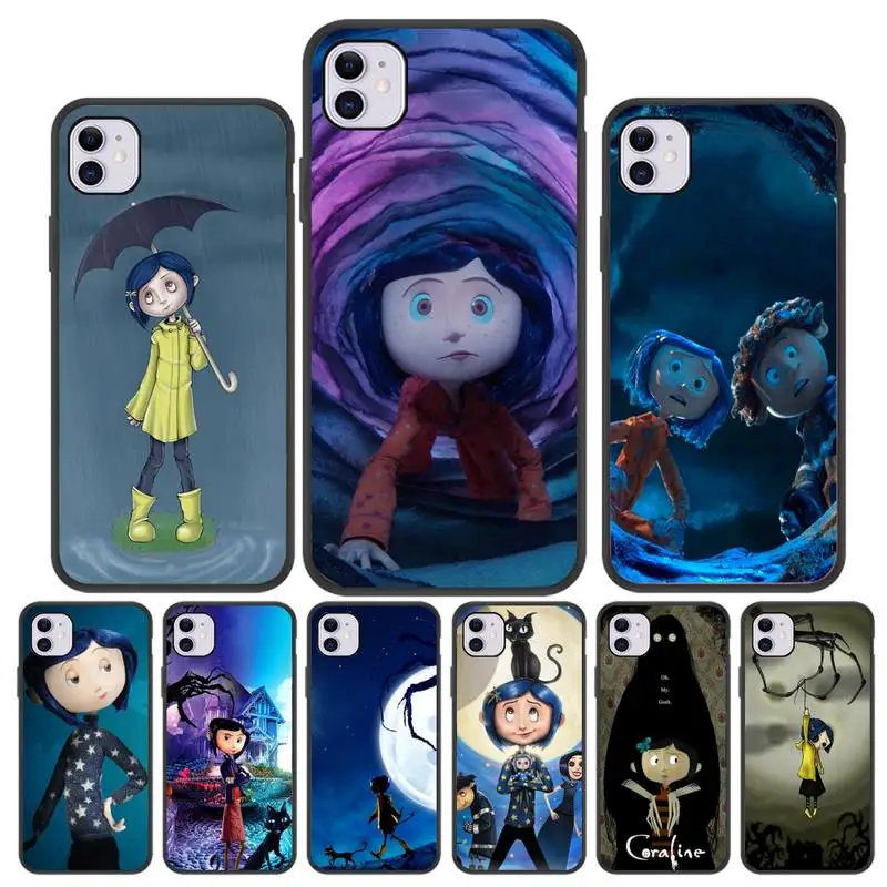 

Movie Coraline Phone Case For Iphone 5 SE 2020 6 6s 7 8 plus X Xr XS 11 12 Mini Pro Max Fundas Cover