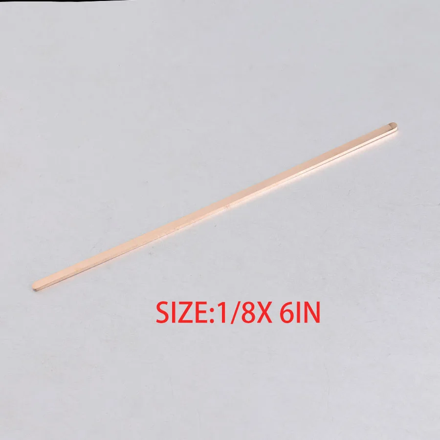 0.125inx6inrose gold Fnixtar DIY C Открытый Браслет-манжета материал зеркальная полировка нержавеющая сталь прямоугольная подвеска-заготовка 1/4*6 дюймов(6x152 мм) 10 шт./лот - Окраска металла: 0.125inx6inrose gold