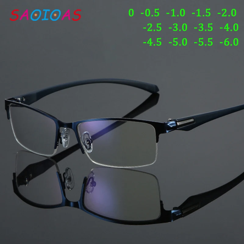 SAOIOAS очки для близорукости мужские и женские высокое качество полуоправа
