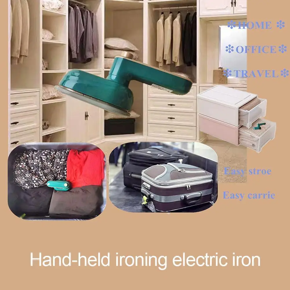 

Электрический утюг для одежды, ручной мини-отпариватель для одежды, портативный паровой утюг для влажной и сухой глажки для дома Tr U9u0