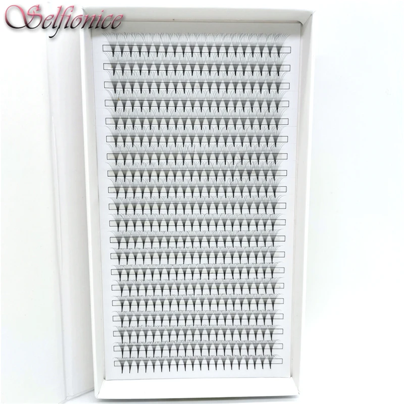 

10D Premade Russian Volume Eyelash Extension Fans Makeup Thin Pointy Base Sharp Slim Narrow Stem Pre Made Fans Lashes