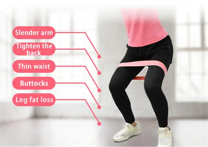

Exercise Yoga Resistance Bands Thicken Anti-Slip Shape The Beauty Leg And Increase Leg Strength Reshape Waist To Hip Ratio