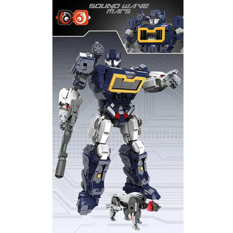 

New IN STOCK 3100 PCS 662 Movie Game Series Sound Robot Wave Model Building Blocks Bricks Birthday Gifts Toys Kids Children