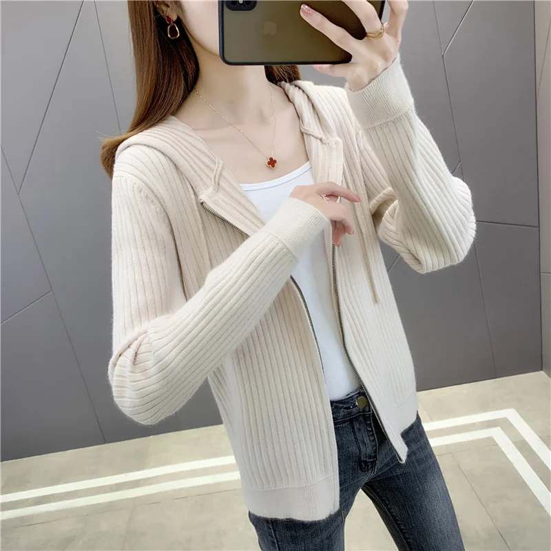 

Room 191673 at 7 row 1 】 make solid color zipper hooded cardigan [1131] 60