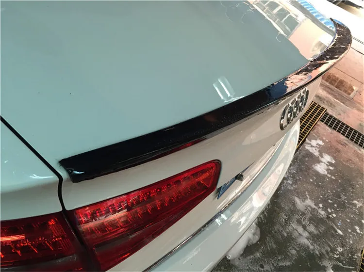 Для Audi A4 спойлер 2009 2013 GAKYV Спойлер ABS пластик Материал заднее крыло автомобиля