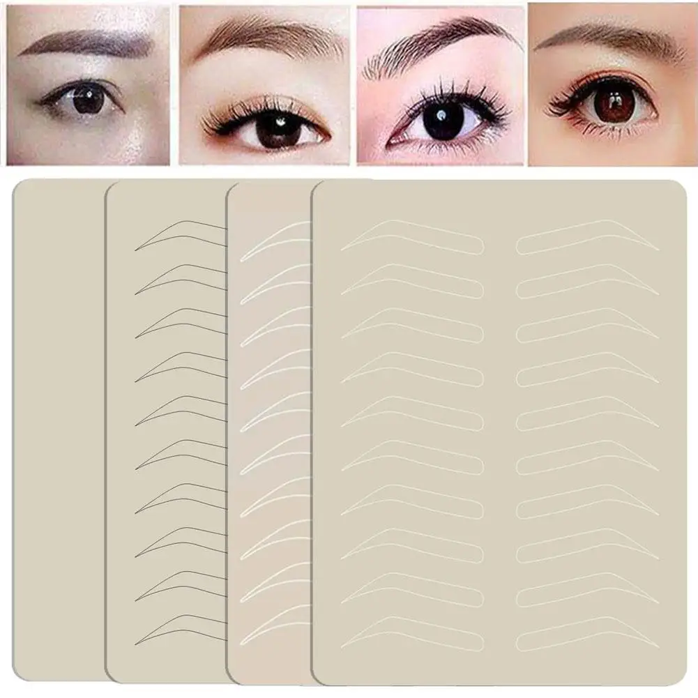 

Inkless Double Sided Practice Skin Tattoo For Microblading Eyebrow Accessories Training Skin No Ink Neede Pmu Supplies A3G6