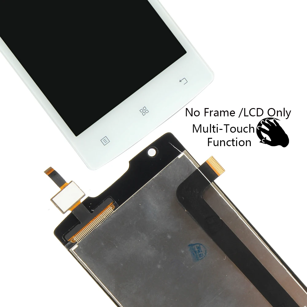 100% тестирование 4 0 &quot800x480 ЖК экран для Lenovo A1000 дисплей сенсорный дигитайзер