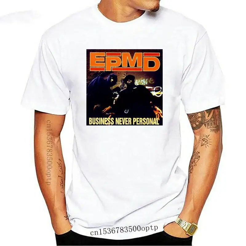 

Новая деловая никогда не личная Мужская футболка EPMD в стиле рэп хип-хоп с музыкой черная футболка Размеры от S до 3XL