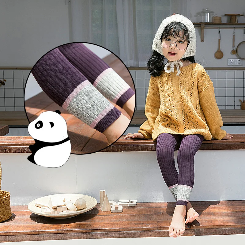 Весенне-летние детские модные штаны в Корейском стиле трикотажные леггинсы для